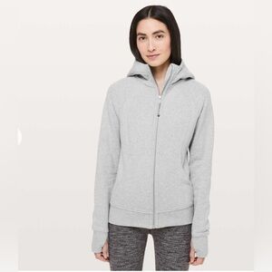 Lululemon Scuba Hoodie *Light Cotton Fleece - Heathered Core Ultra Light Grey 2